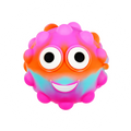 Fizz PUFFO™ purple and  orange eye-popping squeeze toy with pop eyes 