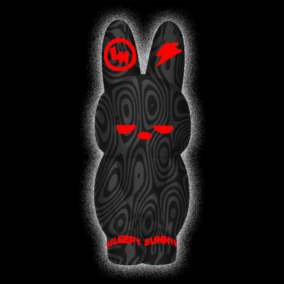 ©SLEEPY BUNNY™ FIGURE ZEBRA CAMO/BLACK/RED #772R