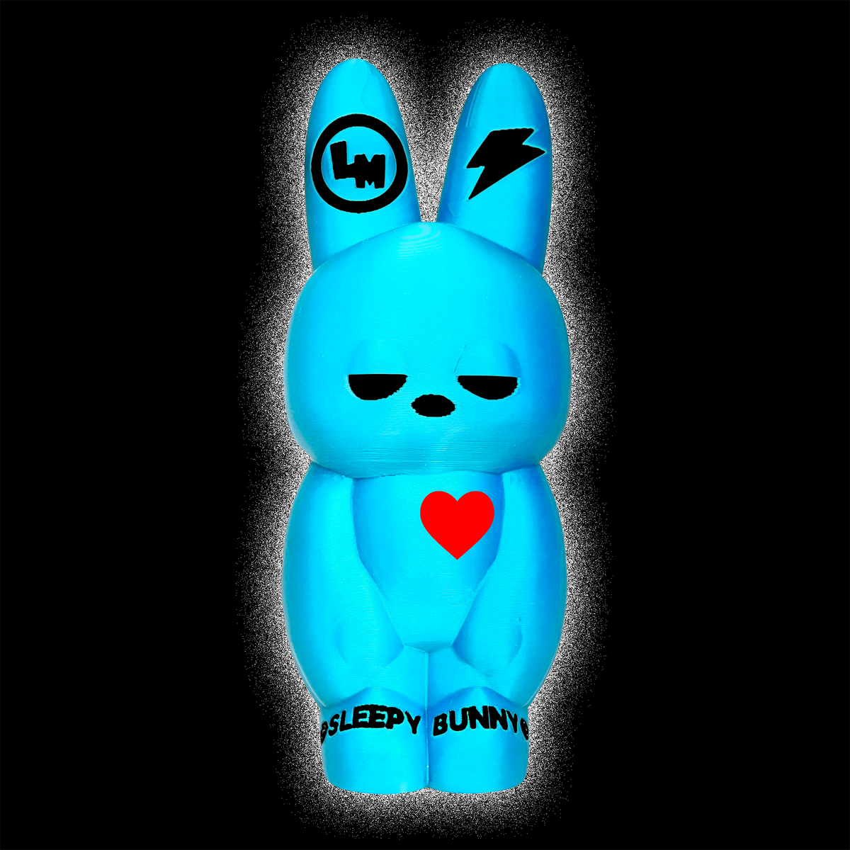 ©SLEEPY BUNNY™ FIGURE BLUE OCEAN/RED HEART #233R