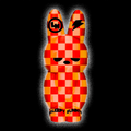 ©SLEEPY BUNNY™ FIGURE ORANGE CHECKERBOARD #222R