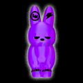 ©SLEEPY BUNNY™ FIGURE ELECTRIC PURPLE/BLACK #003R
