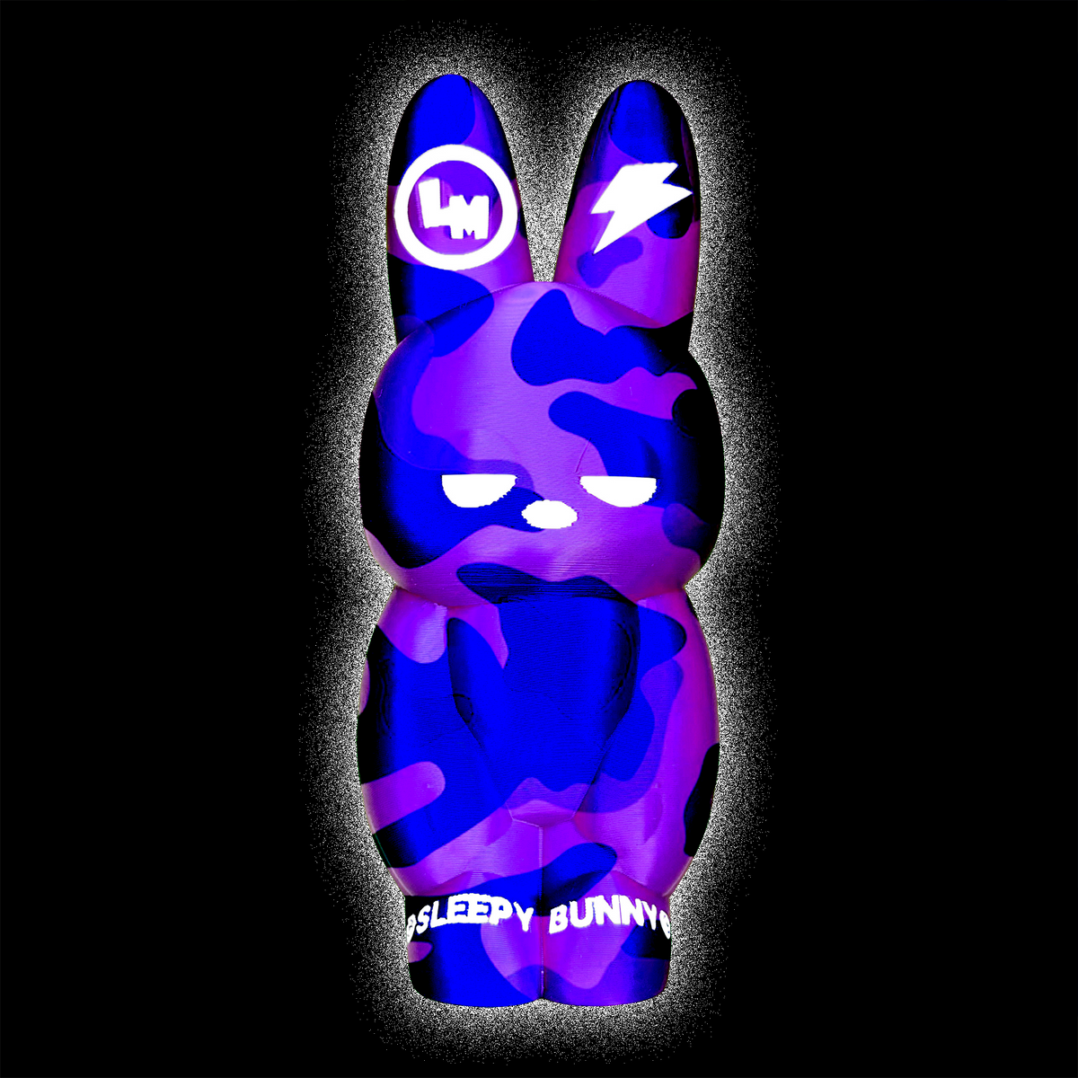 ©SLEEPY BUNNY™ FIGURE PURPLE CAMO/WHITE #088R