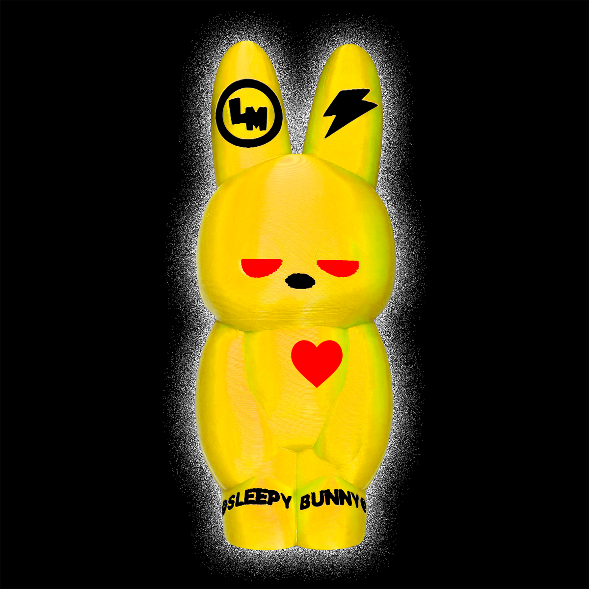 ©SLEEPY BUNNY™ FIGURE SUB YELLOW/RED HEART #234R