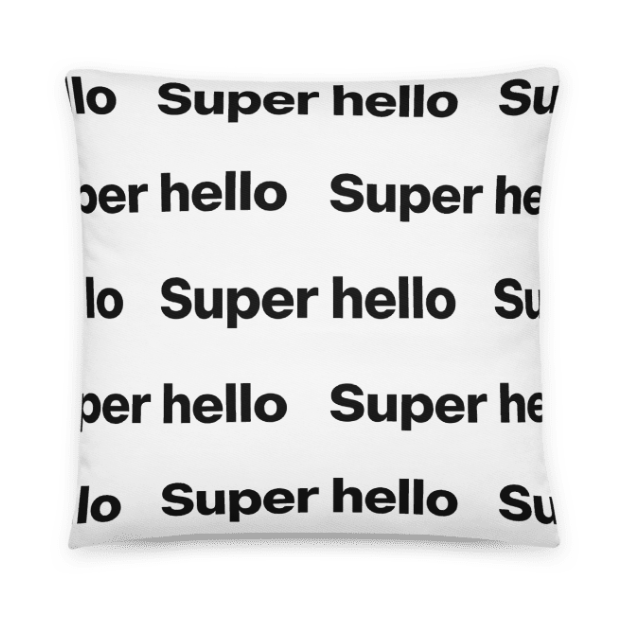 SUPER HELLO™ THROW PILLOW