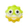 Zest PUFFO™ green and yellow eye-popping squeeze toy with pop eyes
